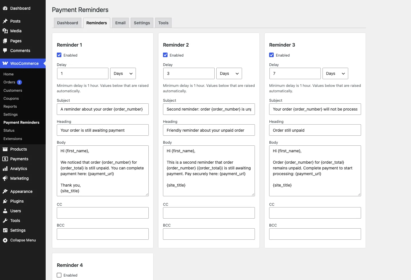 Payment Reminders screenshot 2