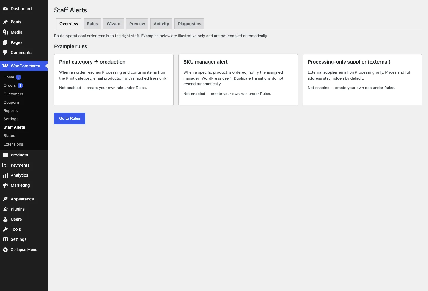 Staff Order Alerts screenshot 1