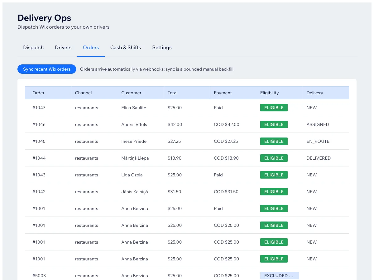 Delivery Ops screenshot 2